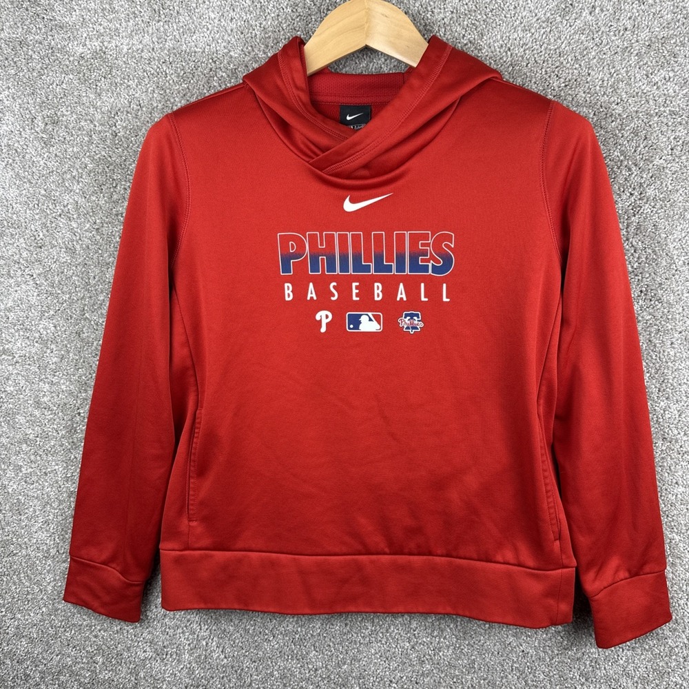 Nike Philadelphia Phillies‎ Pullover Hoodie Women's Medium Red MLB